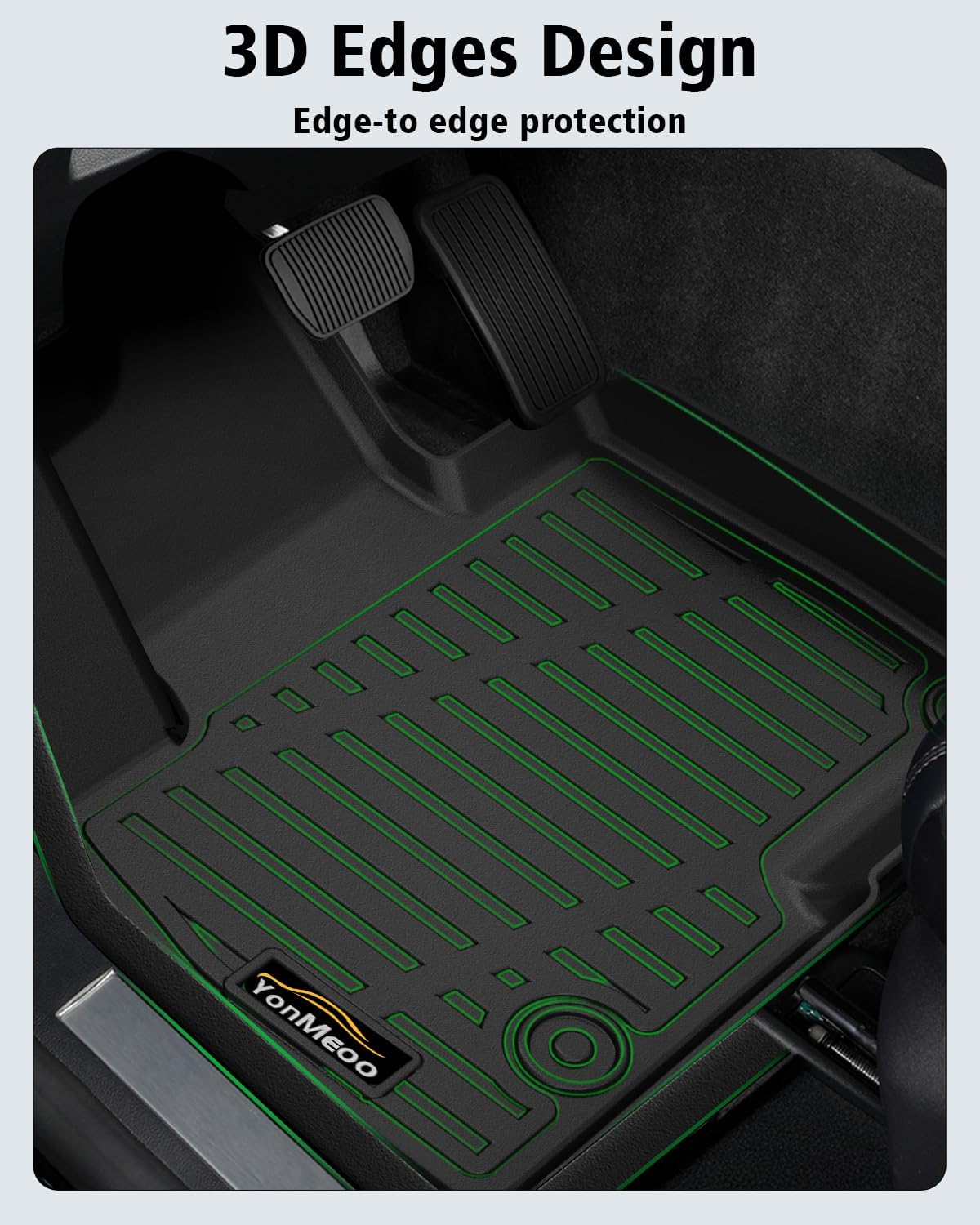 Floor Mats & Cargo Liner Custom for Kia Carnival 2025 Hybrid MPV 8 Seats (NOT for Pure Fuel & Prestige Models) All Weather TPE Rubber Floor Liners Automotive Trunk Mat for Carnival Hybrid Accessories
